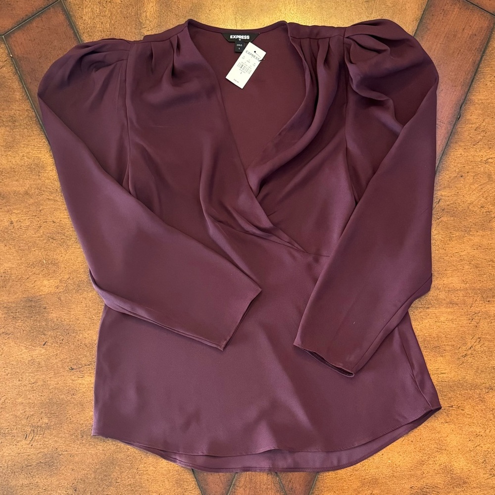 Express Size Small Burgundy Blouse